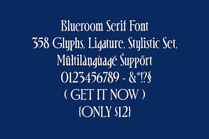 Blueroom Serif Font