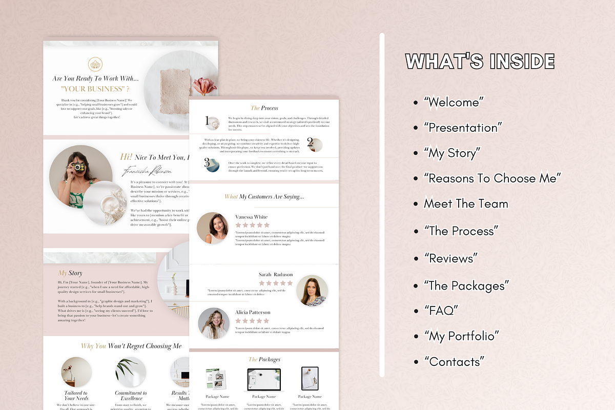 Dubsado Proposal Template, a Landing Page Template by PittaFinePrint (Photo 3 of 7)