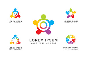 Community creative logo collection, a Branding & Logo Template by Saba Vector