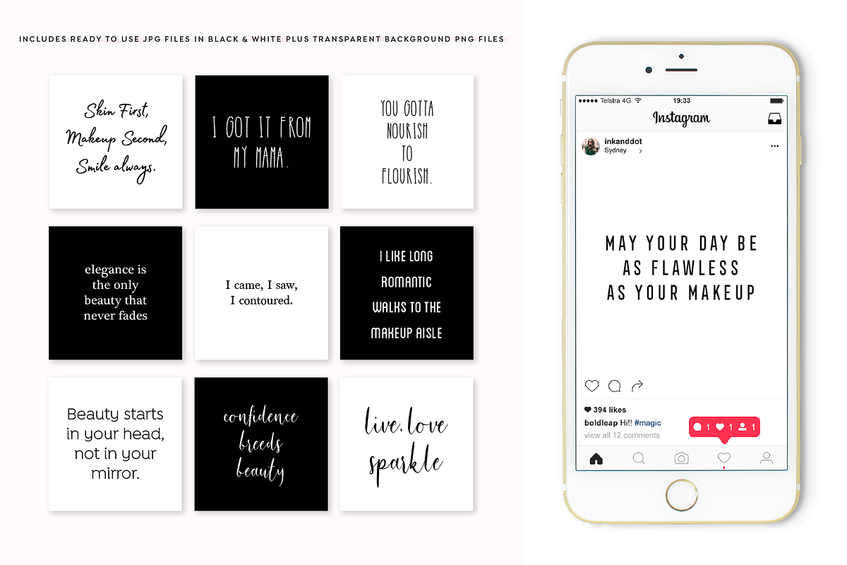 Beauty & Glamour Instagram Quotes, a Social Media Template by Bold Leap Creative (Photo 3 of 3)