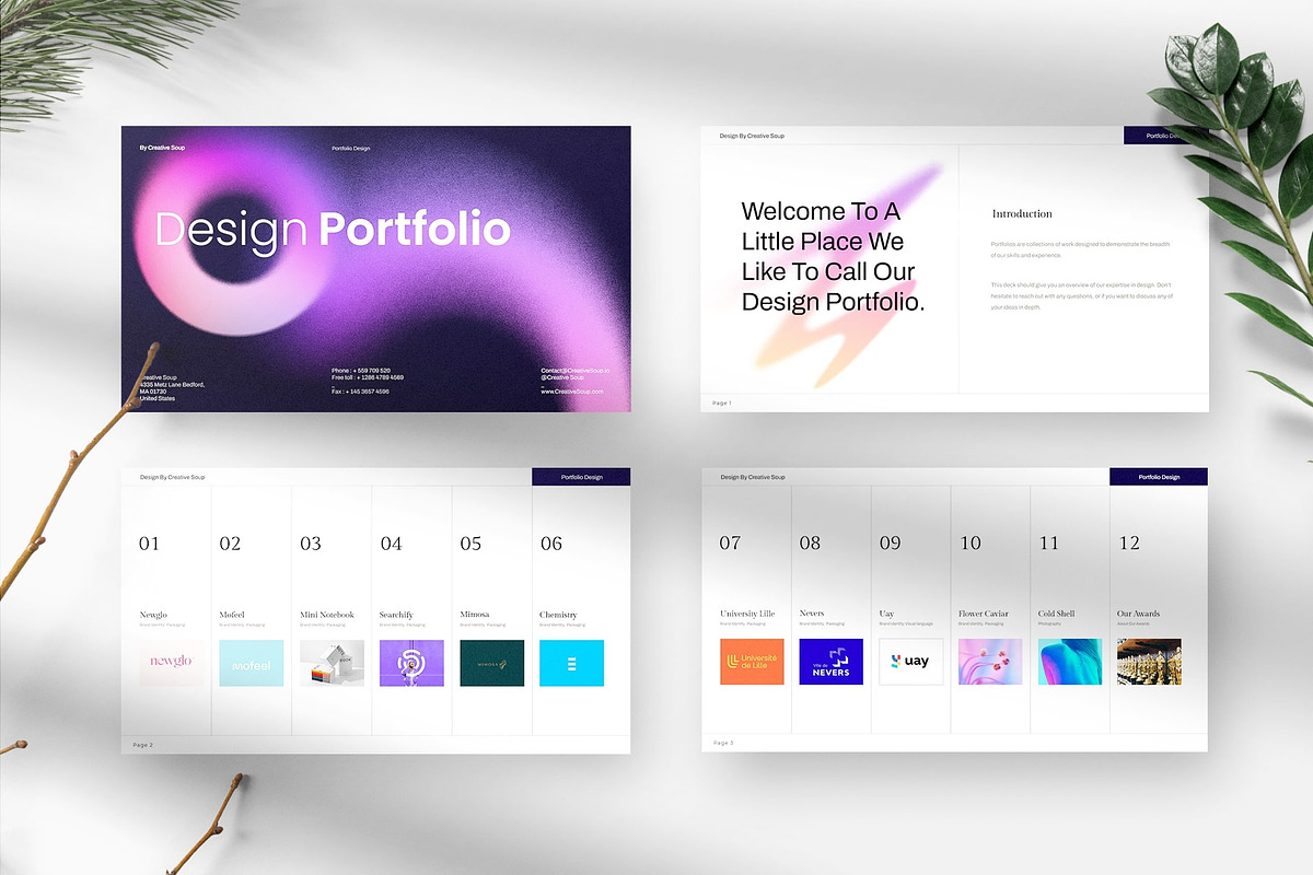 Soup | Portfolio Template, a Presentation Template by CreativeSoup.io (Photo 3 of 13)