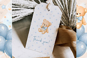 Teddy Bear Baby Shower Clipart, an Animal Illustration by BigCakeBee (Thumbnail 3 of 3)