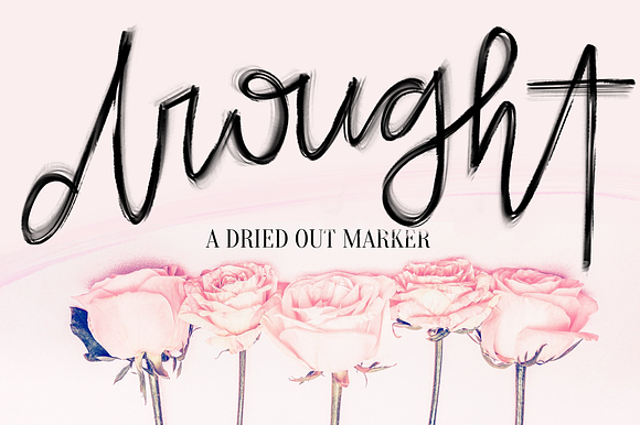 Drought Procreate Lettering Brush preview 2