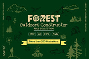 Forest Outdoors Constructor, an Object Illustration by Maioriz Shop (Thumbnail 1 of 6)