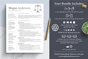 Legal Resume | Lawyer, Law Clerk CV, a Resume Template by The Art of Resume (Thumbnail 2 of 8)