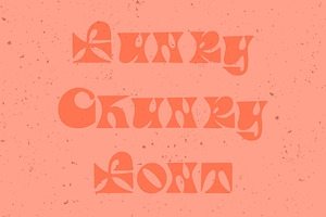 Funky Chunky 70s Hand Lettered Font