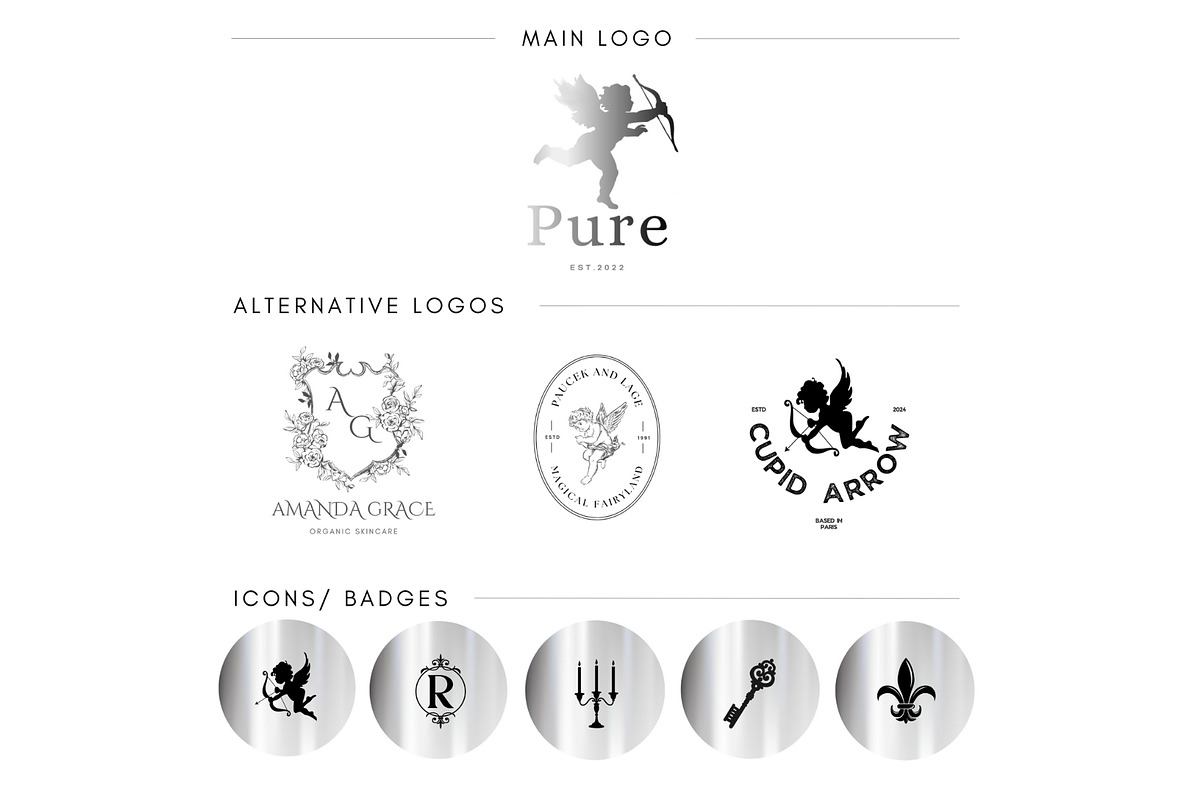 Canva Silver & Neutrals Brand Kit, a Branding & Logo Template by CopertiniStudio (Photo 3 of 9)