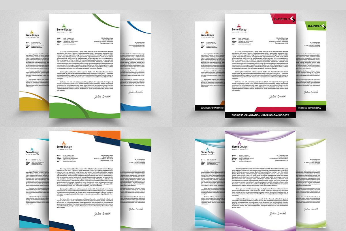 10 Business Letterhead Bundle, a Stationery Template by Business Flyers (Photo 2 of 4)