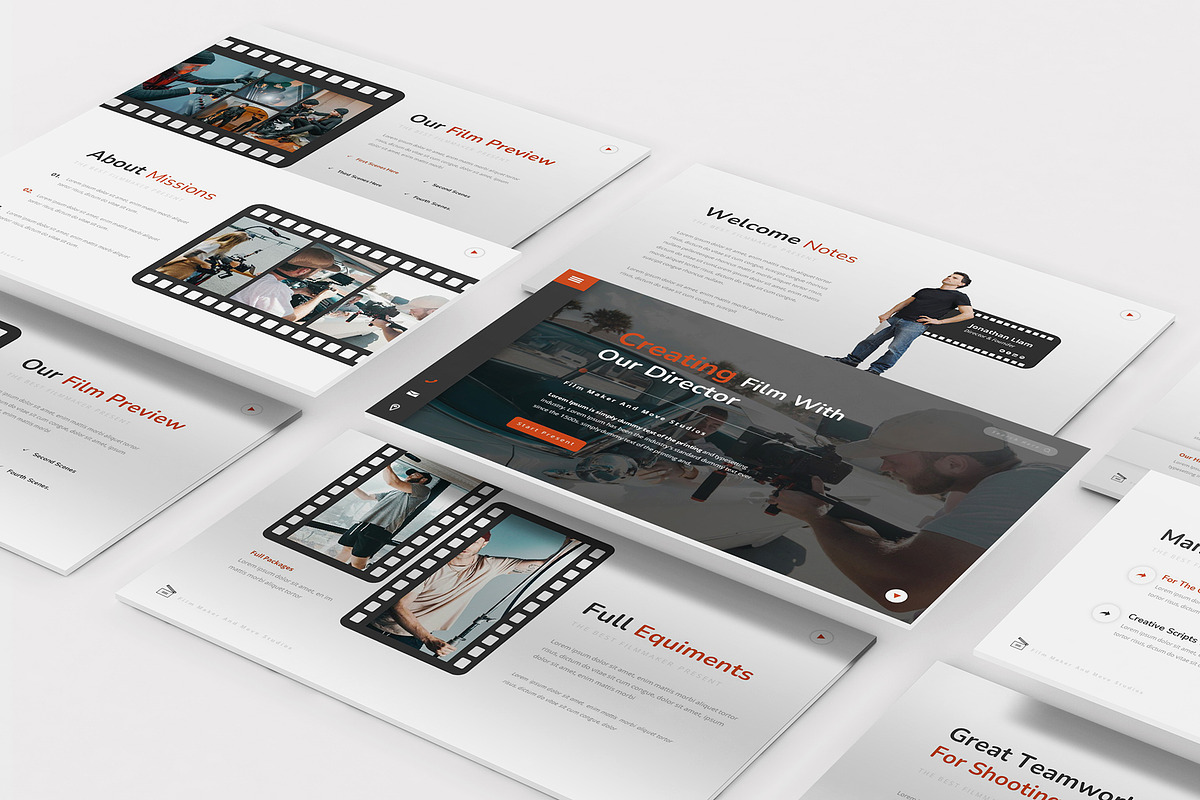 Move Studios Powerpoint Template, a Presentation Template by Formatika Studio (Photo 2 of 10)