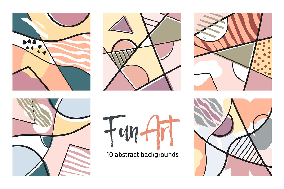 Fun Art Backgrounds, an Illustration by ItsDianaDesign (Photo 4 of 5)