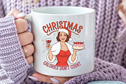 Retro Girl Christmas PNG Shirt Girl, an Illustration by CraftArtStudio (Thumbnail 3 of 4)