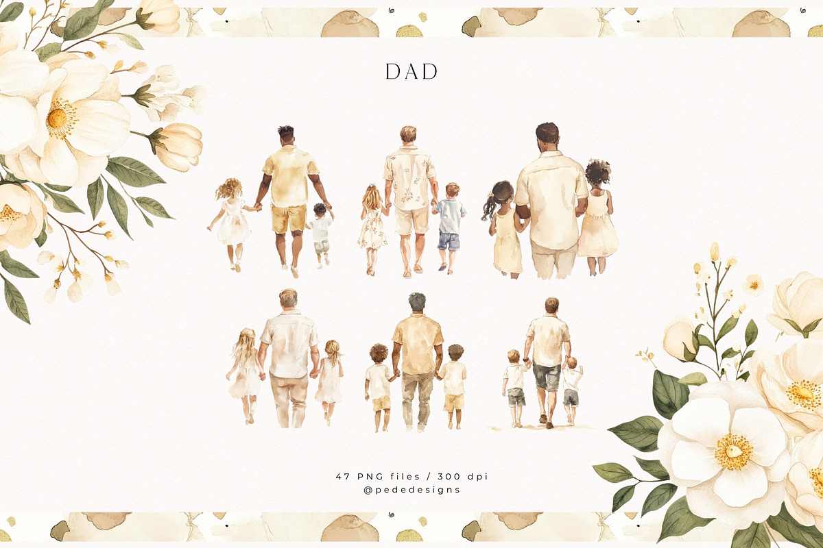 Mom & Dad Collection, a Person Illustration by PeDe Designs (Photo 10 of 33)
