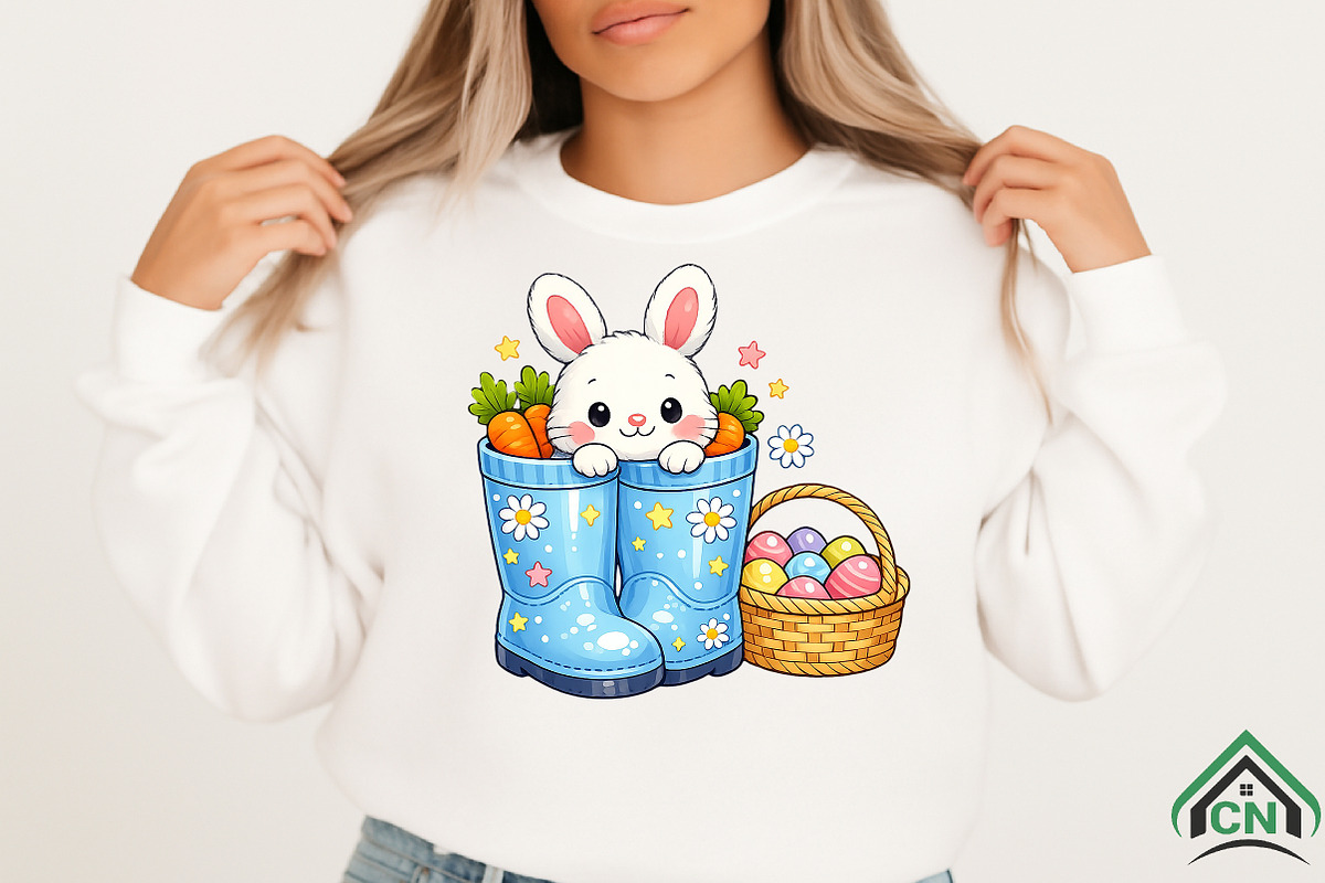 Easter Cowboy Boots Png, an Illustration by Craft Nest (Photo 3 of 6)
