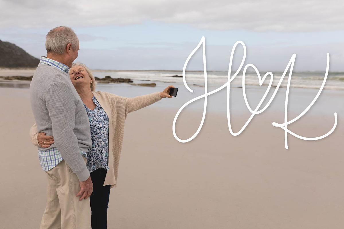 Couple's Monogram - Monoline Wedding, a Font by CraftyLittleNodes (Photo 4 of 8)