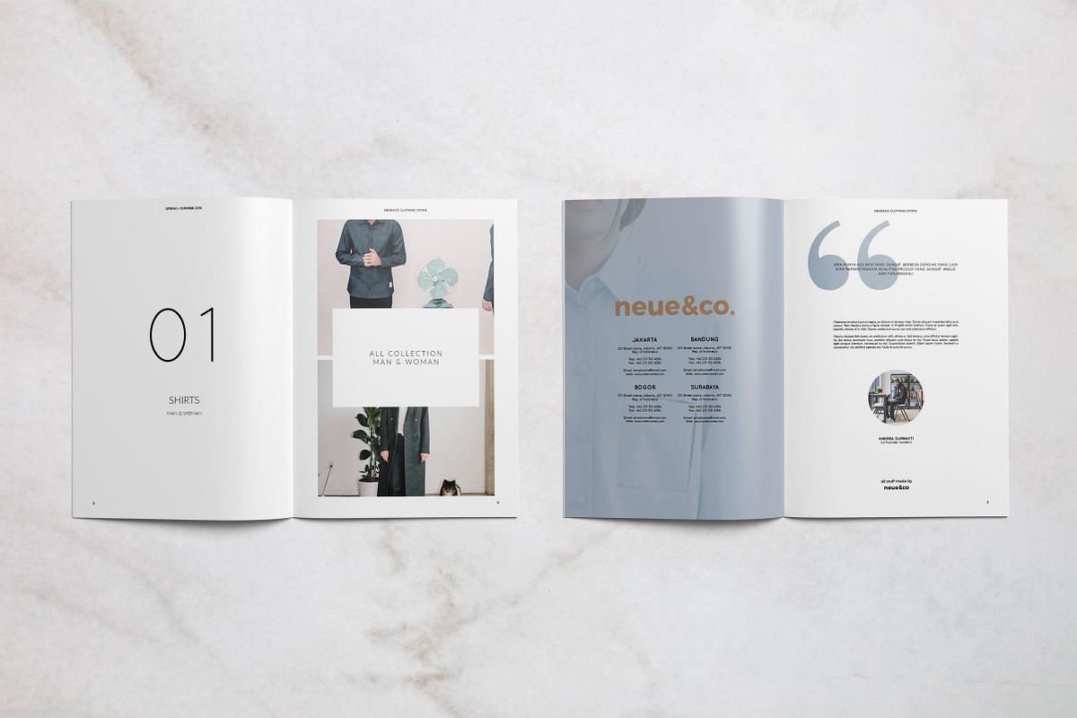 Neue Lookbook, a Brochure Template by Loc Tropis (Photo 2 of 11)
