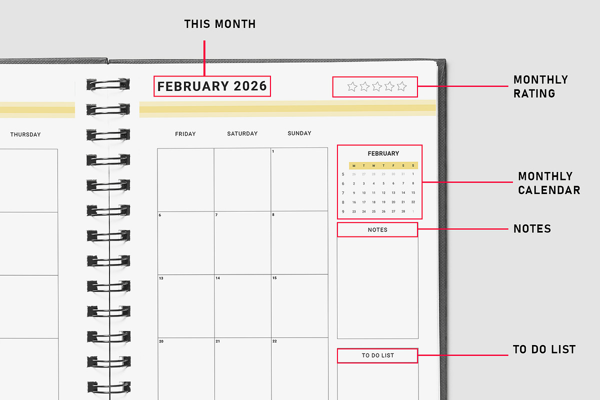 Ultimate Yearly Planner Bundle Pack preview 6