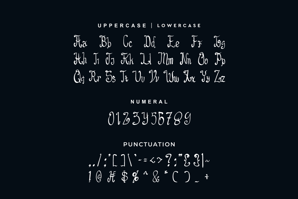 Halloween Nigholle Font, a Handwritten Font by Iqsiart Studio (Photo 6 of 7)