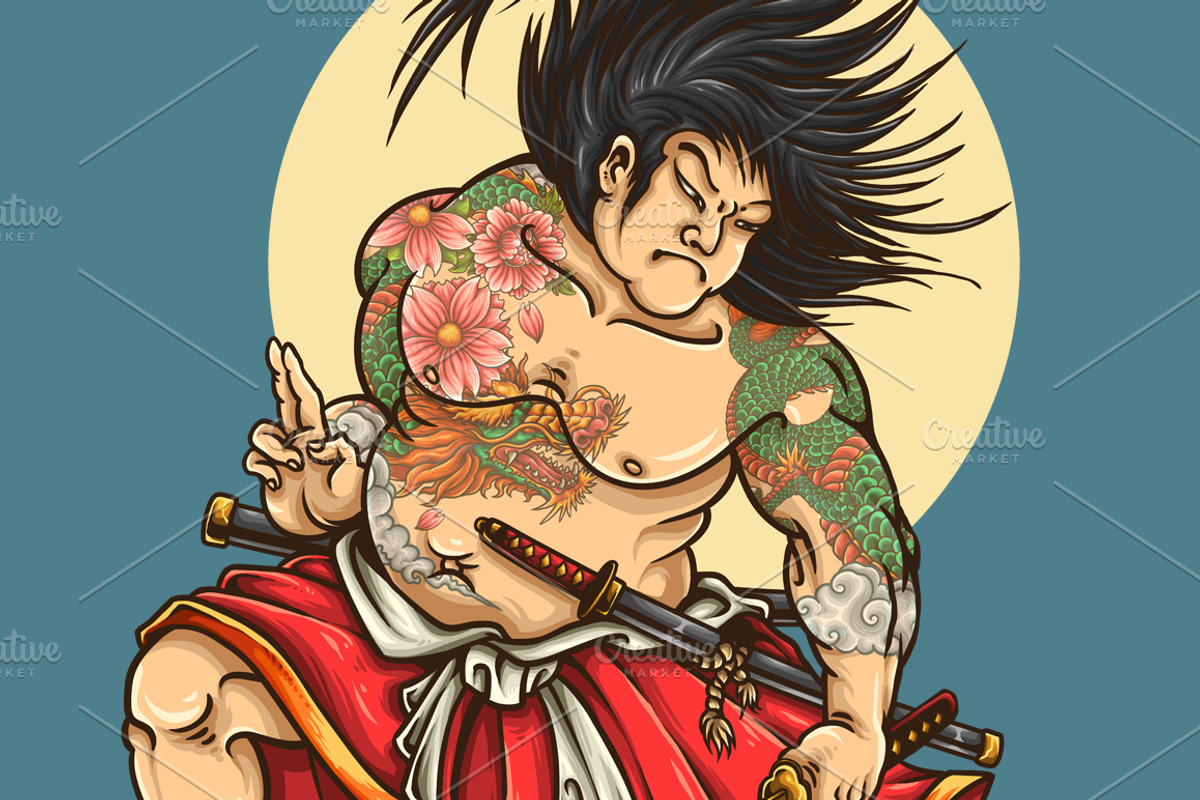 Kabuki Samurai Hero, a Person Illustration by TSV Art Collective (Photo 1 of 3)