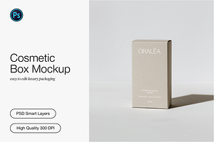 Luxury Cosmetic Box Mockup