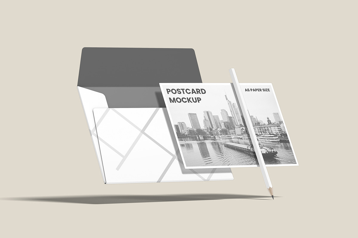 Postcard with Envelope Mockup, an Advertising Mockup by Compositing Studio (Photo 16 of 20)