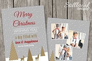 Christmas Card Template Photo Card, a Card Template by Stillbrook Designs (Thumbnail 1 of 3)