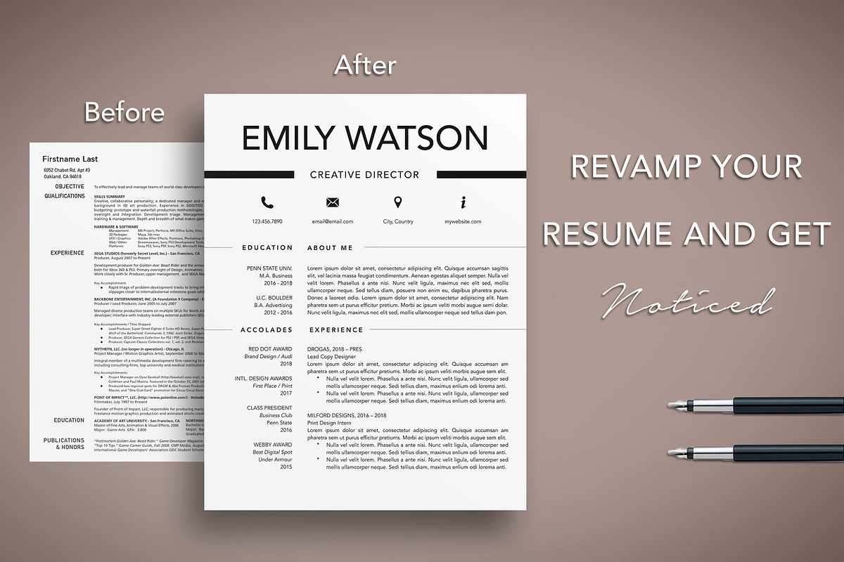Minimal Resume Template Word/Pages, a Resume Template by The Creative Resume (Photo 7 of 8)