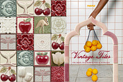 Vintage Tiles: Frames, Backgrounds, an Object Graphic by Purple (Thumbnail 2 of 12)