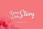 Roman Love Story, a Script Font by The Traveling Fox (Thumbnail 1 of 3)