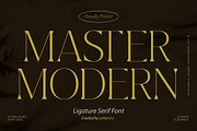 Master Modern -  Ligature Serif Font, a Serif Font by Lettersiro (Thumbnail 1 of 8)