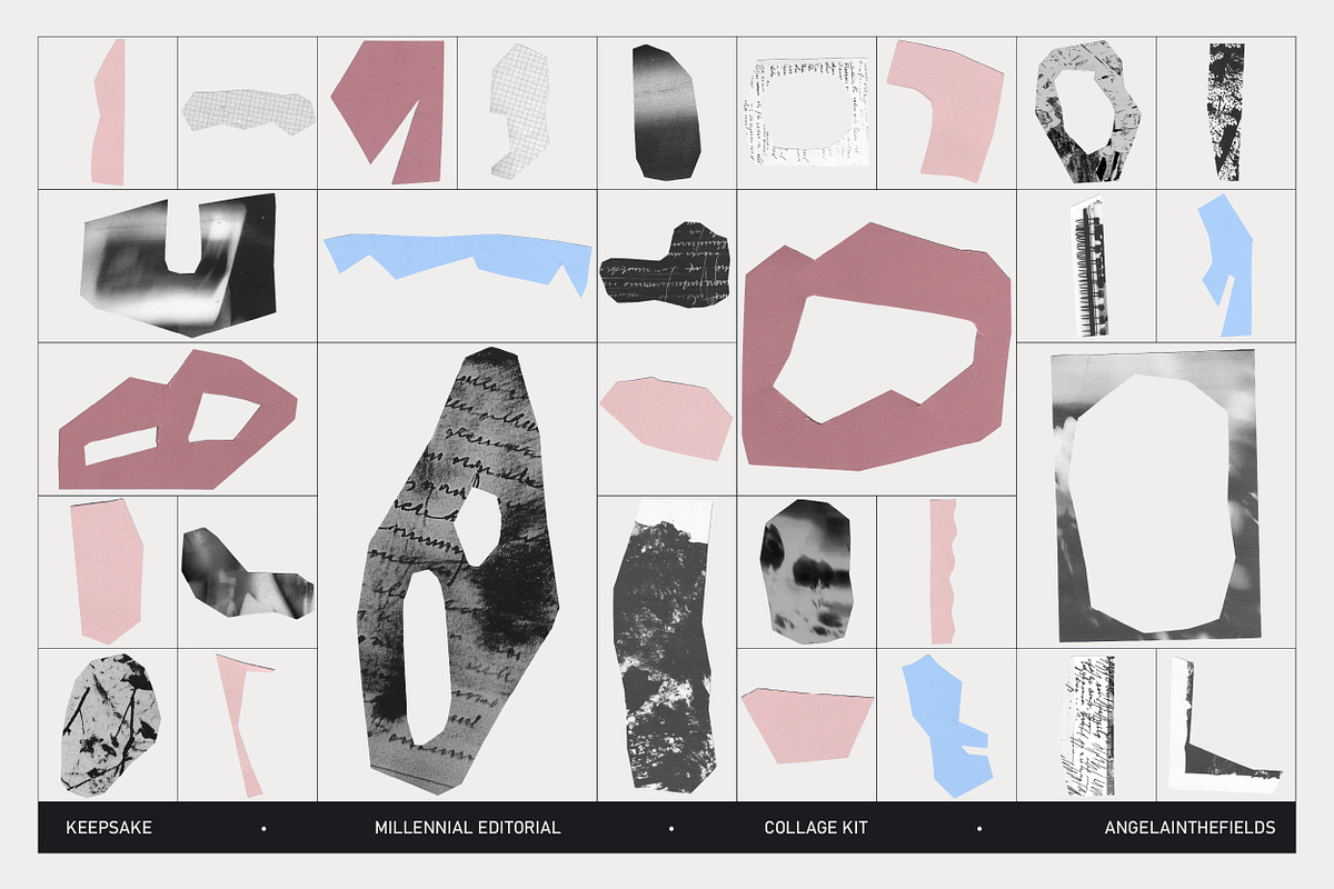 MILLENNIAL Abstract Collage 1, an Object Graphic by angelainthefields (Photo 8 of 10)