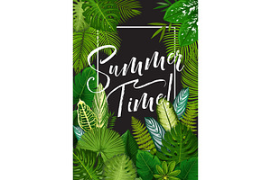 Tropical Summer Holiday Banner