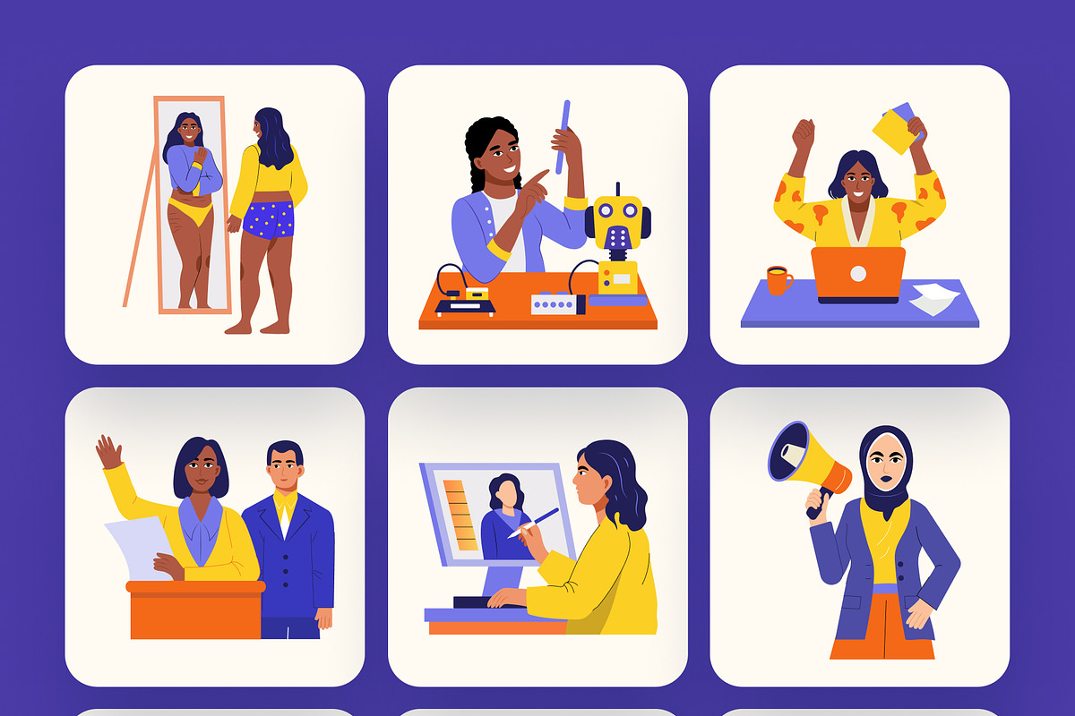 Feminist Icons Illustration, a Person Illustration by Creative Stall (Photo 8 of 10)