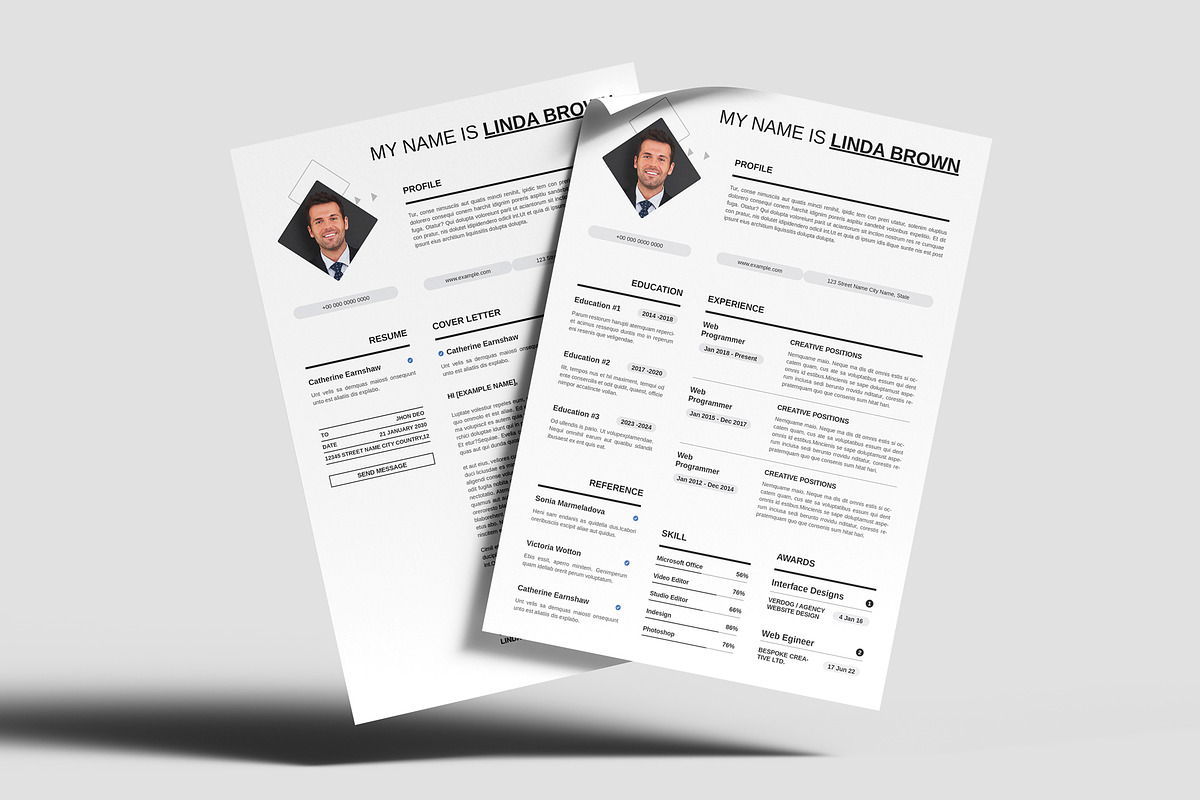 Professional Resume & CV Template, a Resume Template by PixelStudio (Photo 5 of 5)