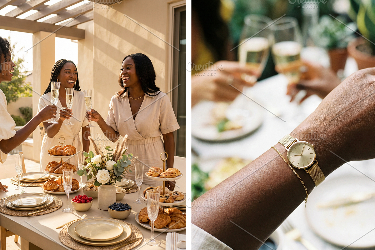 Women & Brunch Editorial Pack, a Beauty & Fashion Photo by Taaenoelle + Co (Photo 3 of 6)