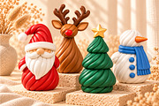 Christmas Figurine Decor STL, a Scene 3D Model by Layerology (Thumbnail 3 of 3)