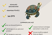 MY FOLK ART POND CLIPART PACK, an Animal Illustration by Daring Digies (Thumbnail 6 of 8)