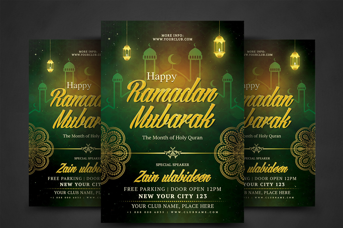 Ramadan Flyer, a Flyer Template by AfzaalGraphics (Photo 1 of 4)