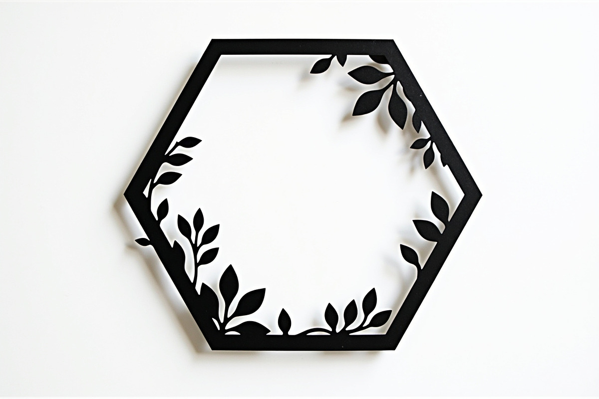 Floral Laser Cut Frame Set, an Illustration by Creativeshirt (Photo 4 of 9)
