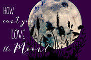 Full Moon Watercolor + bonus, an Illustration by Jeanina Vlad (Thumbnail 3 of 5)