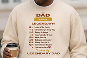 Dad You Are Legendary PNG, Dad Gift, a Graphic by Vector Portal (Thumbnail 2 of 7)