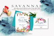 Savannah - Watercolor Floral Set, a Graphic by SmallHouseBigPony (Thumbnail 6 of 12)