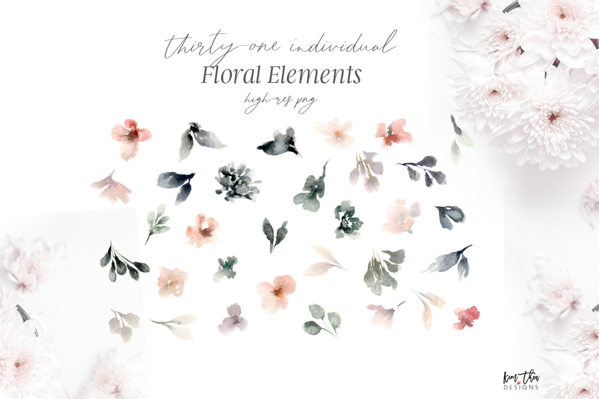 Feminine Abstract Floral Set, an Illustration by Kim Thoa Designs (Photo 9 of 10)