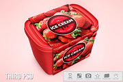 Ice Cream Container Mockup, a Cups & Container Mockup by Bruno's Shop (Thumbnail 3 of 9)