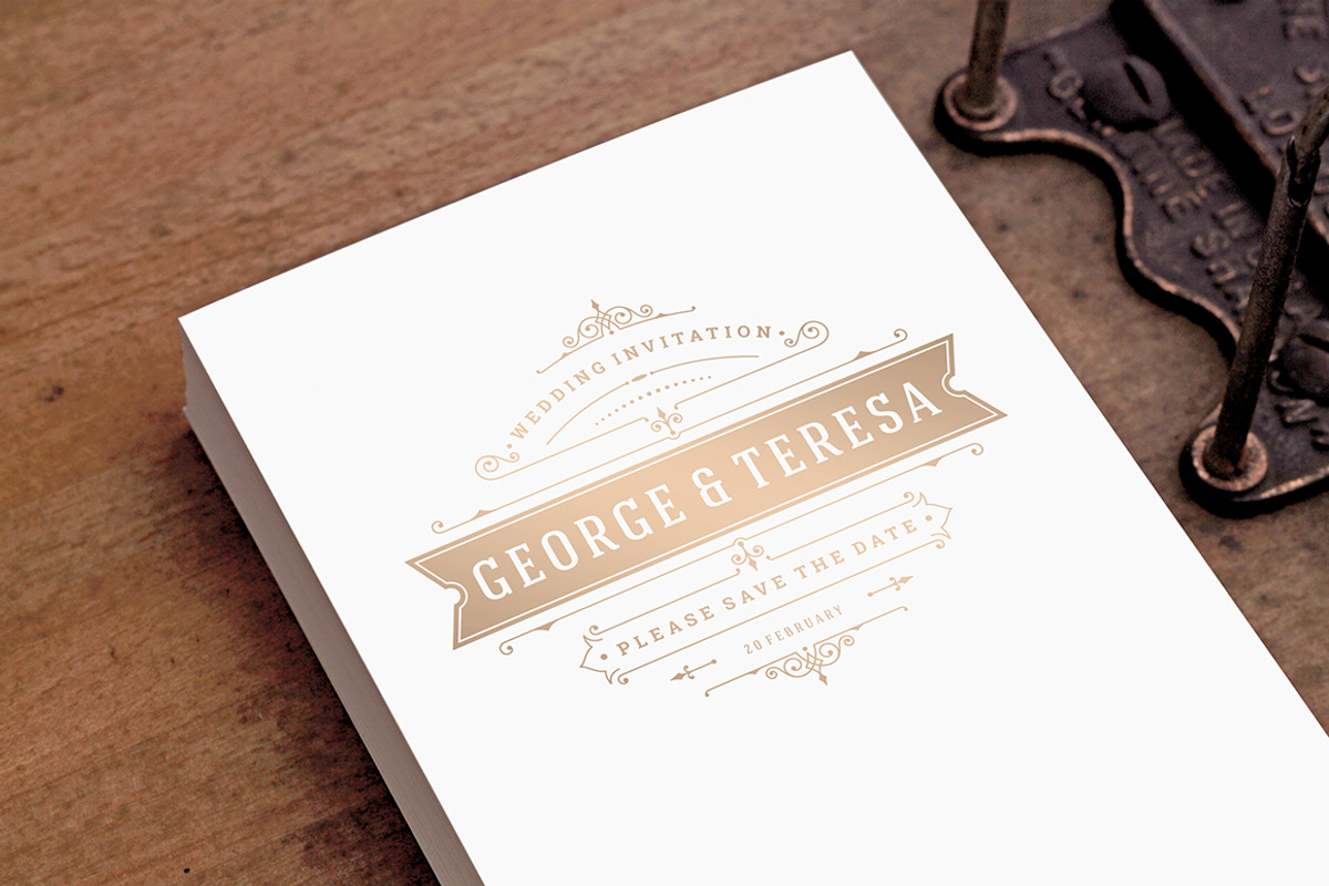 18 Wedding Logos and Badges, a Branding & Logo Template by Vasya Kobelev (Photo 7 of 15)
