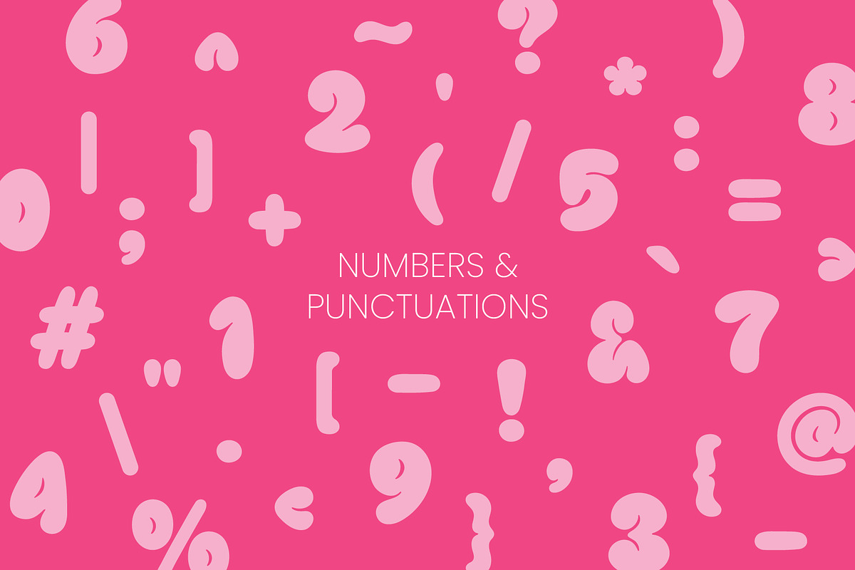 PGR Bubblegum - Bubble Font, a Handwritten Font by Pikgura (Photo 3 of 7)