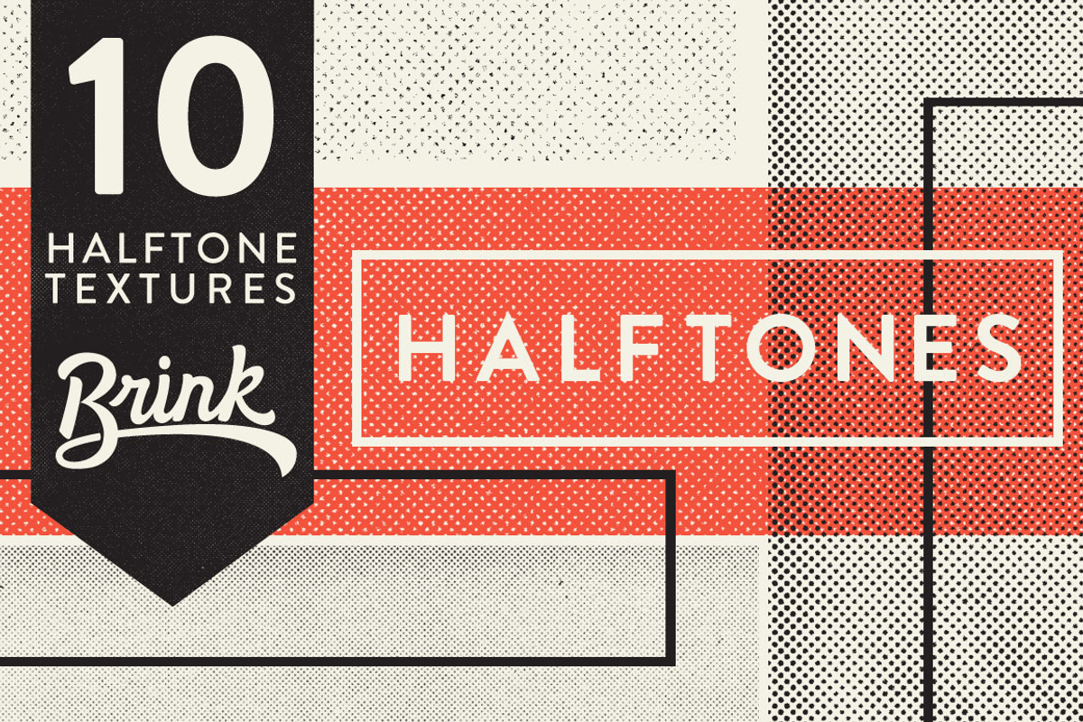 BDC Halftone Bundle, a Texture Graphic by BRNK (Photo 2 of 6)