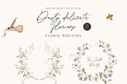 Dusty delicate floral clipart, a Decorative Illustration by long summer (Thumbnail 4 of 12)
