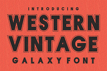 Western Vintage Font