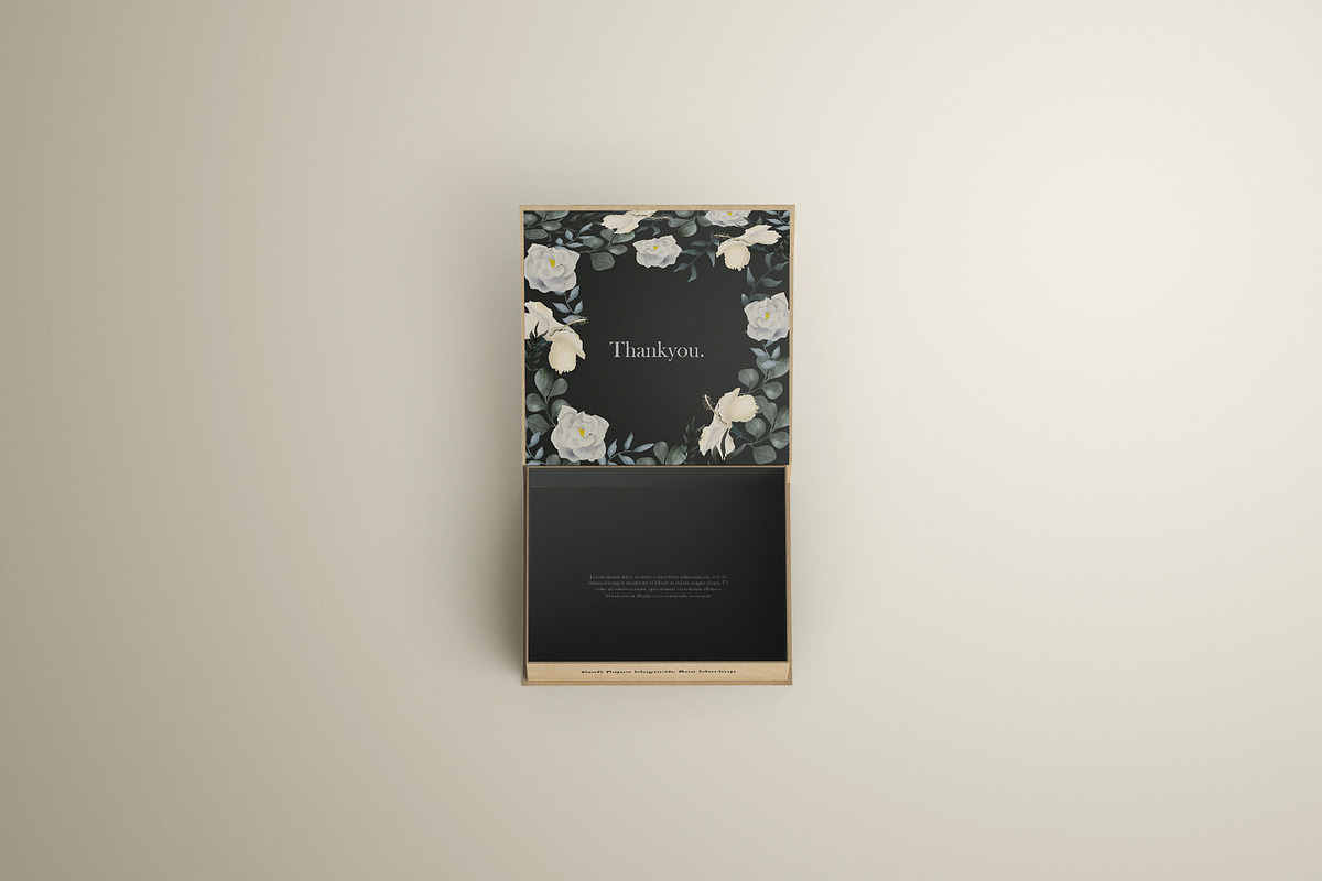 Kraft Paper Magnetic Gift Box Mockup, a Product Mockup by Sheikhadesign (Photo 11 of 11)