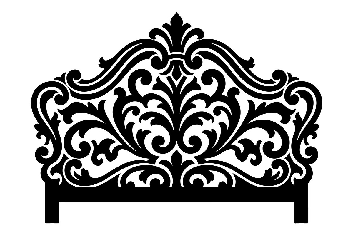 Luxury Ornamental Headboard, an Object Graphic by hafijul (Photo 2 of 4)